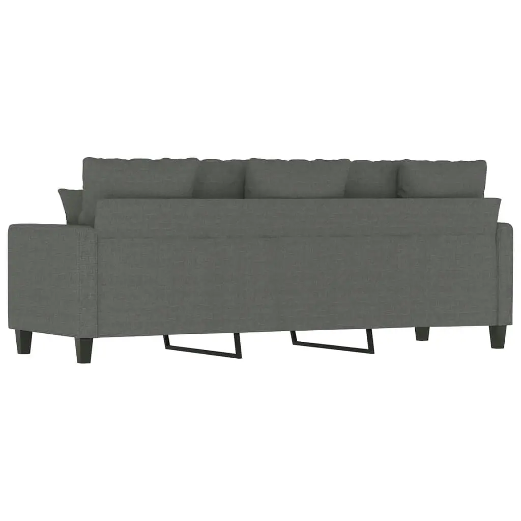 3-Seater Sofa Dark Grey 180 cm Fabric 359276