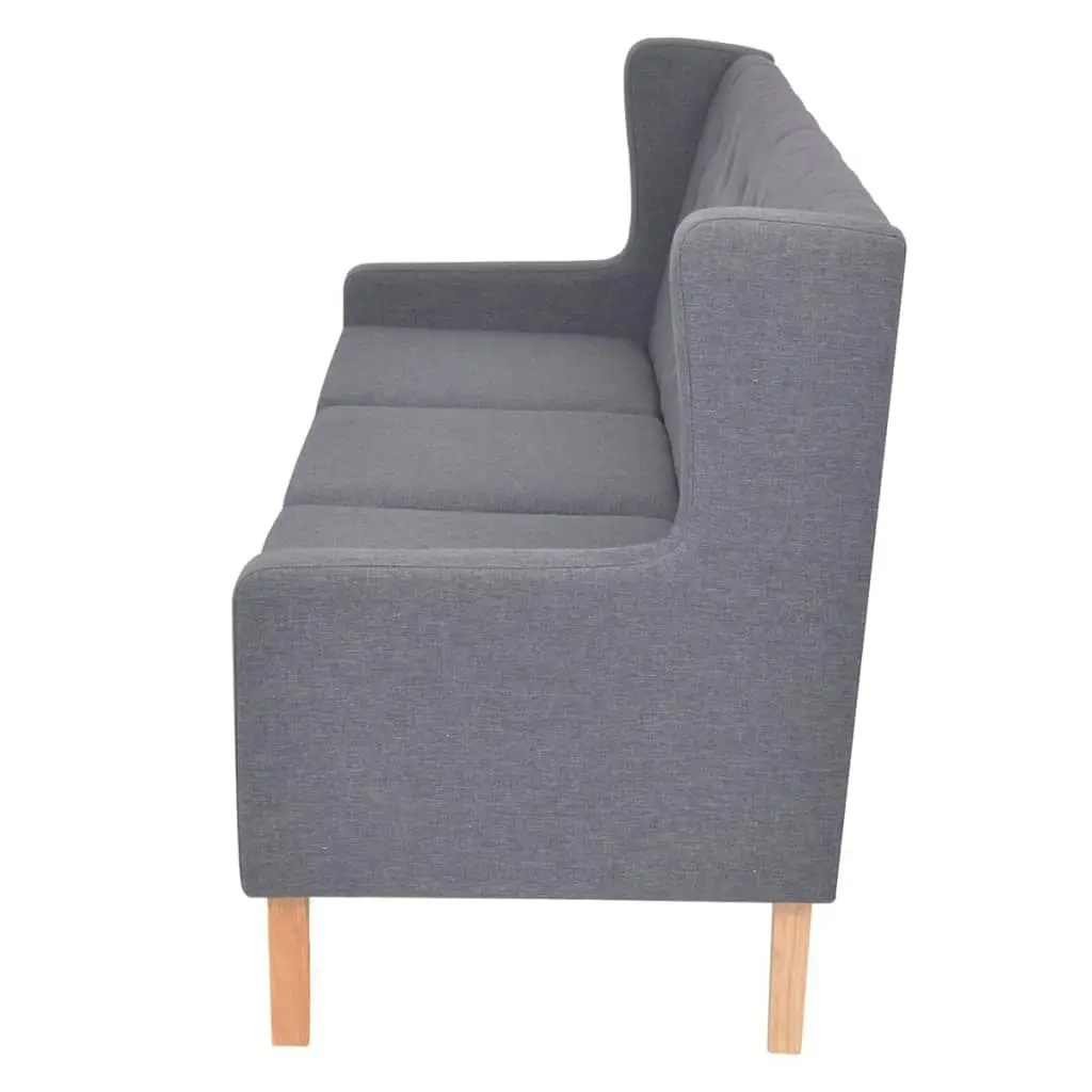 3-Seater Sofa Fabric Grey 245454