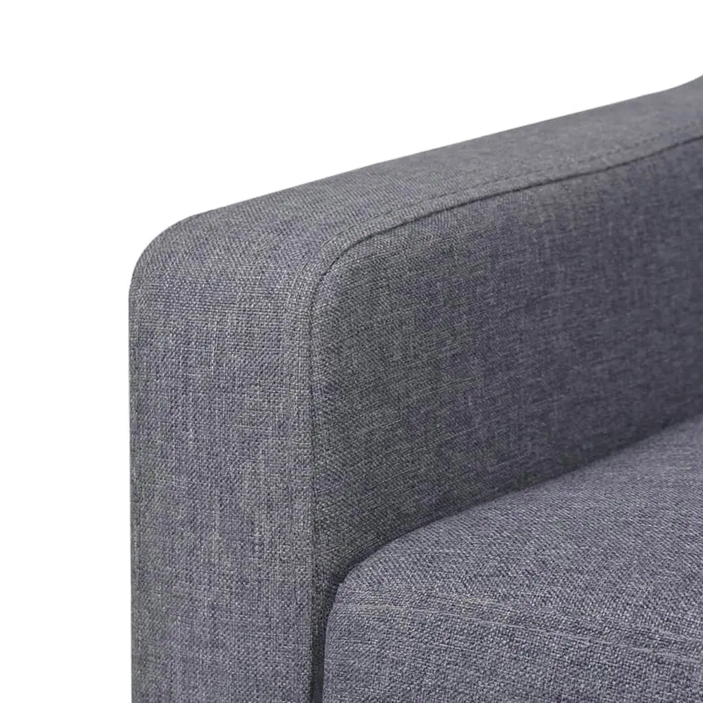 3-Seater Sofa Fabric Grey 245454