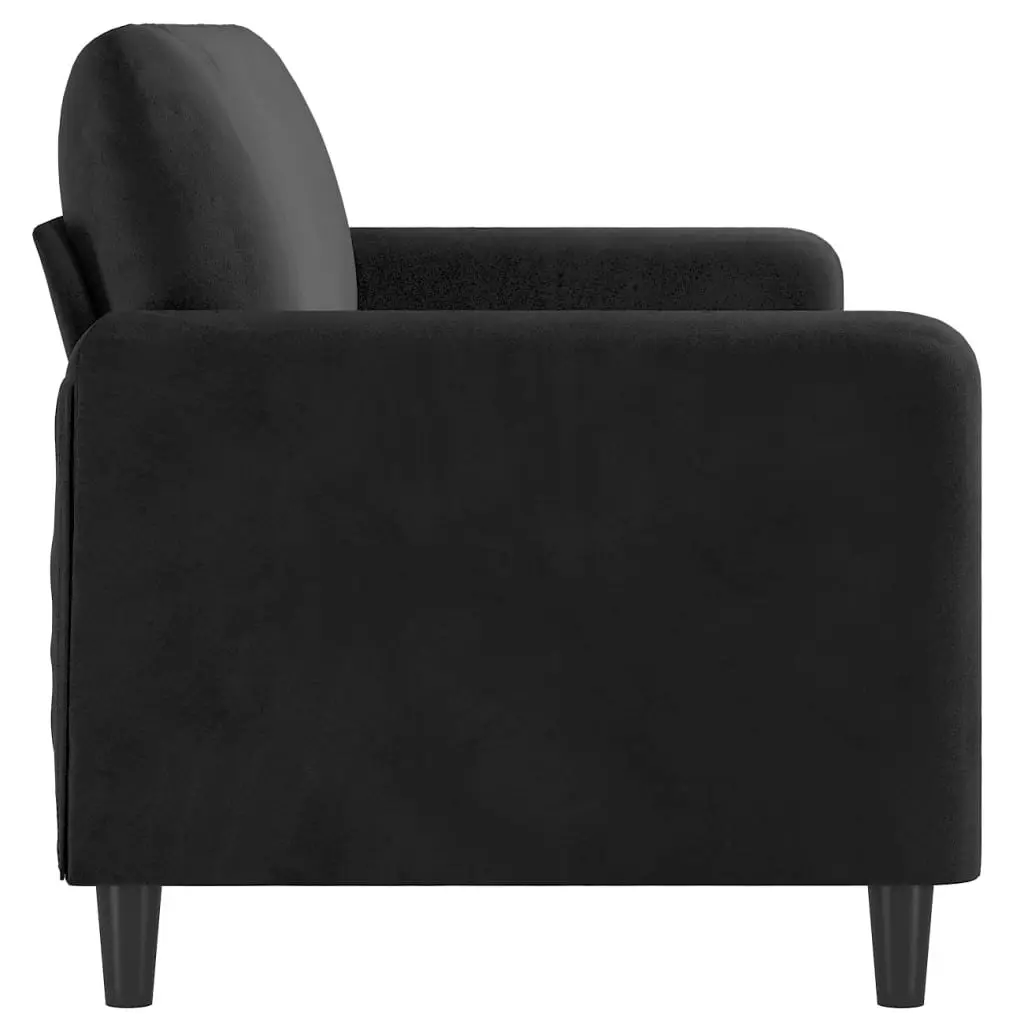 3-Seater Sofa Black 180 cm Velvet 359457