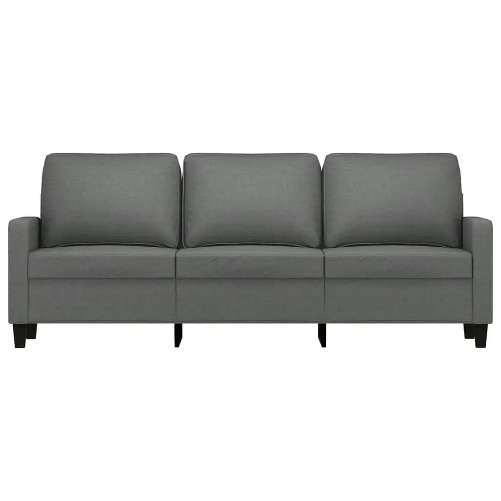 3-Seater Sofa Dark Grey 180 cm Fabric 359172