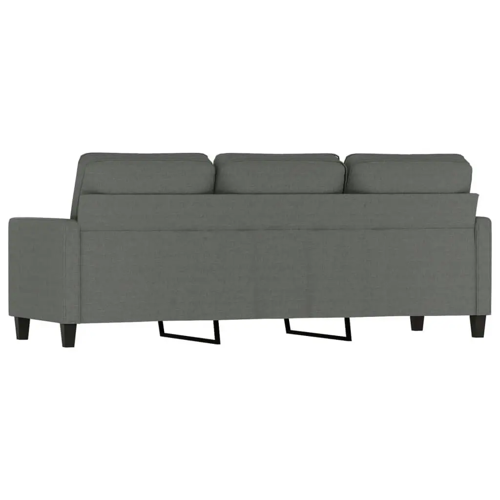 3-Seater Sofa Dark Grey 180 cm Fabric 359172