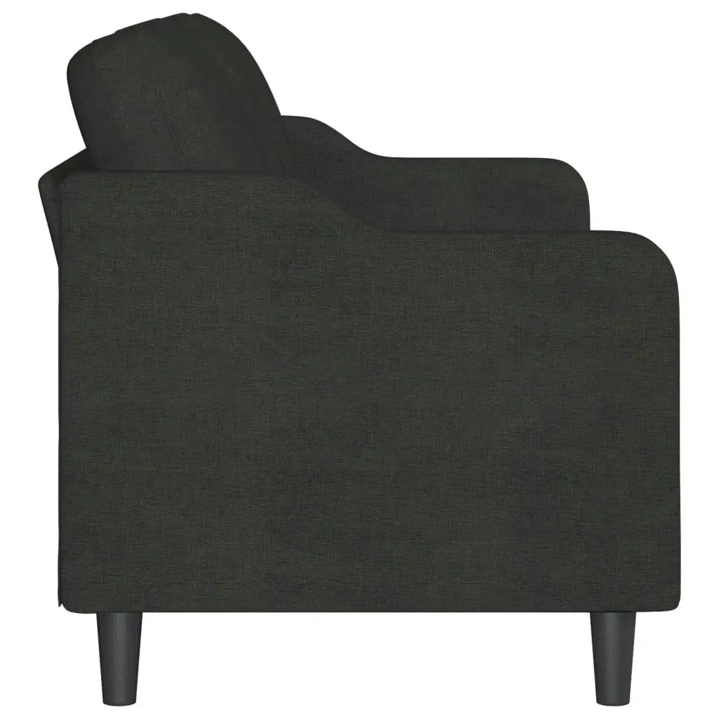 3-Seater Sofa Black 180 cm Fabric 359371