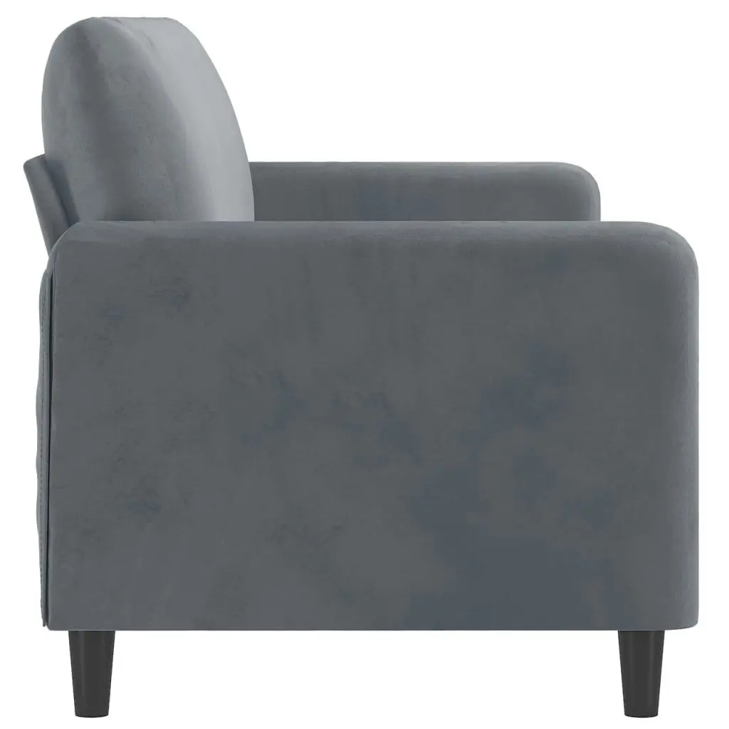 3-Seater Sofa Dark Grey Velvet 180 cm 359453