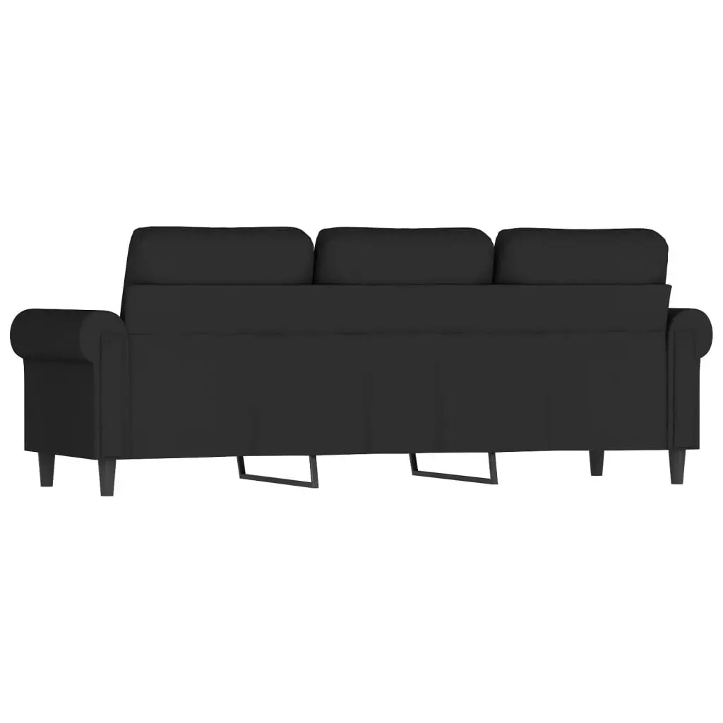 3-Seater Sofa Black 180 cm Velvet 359544