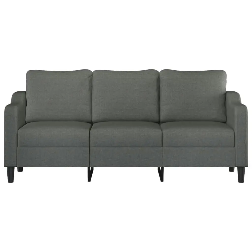 3-Seater Sofa Dark Grey 180 cm Fabric 359368