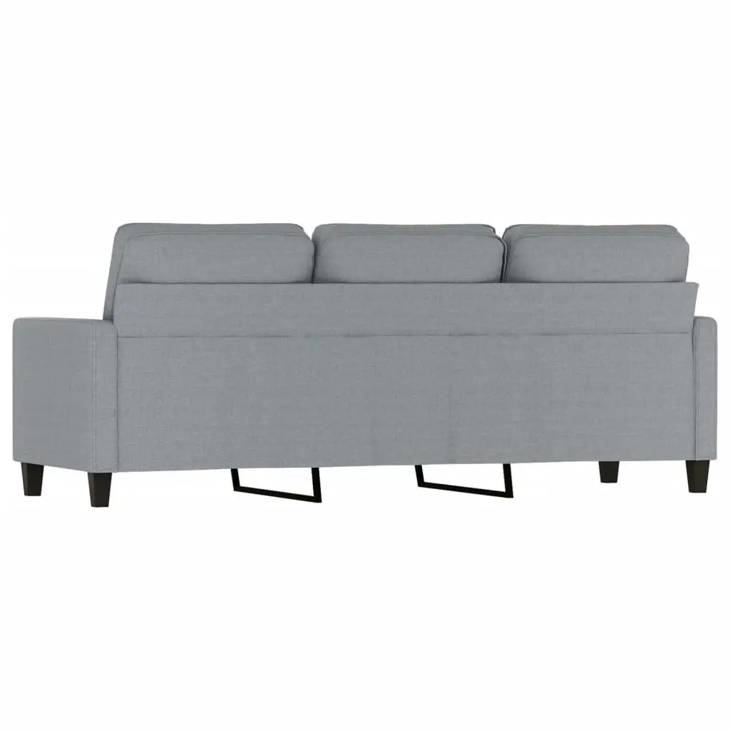 3-Seater Sofa Light Grey 180 cm Fabric 359171