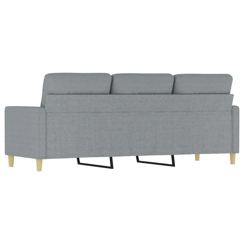 3-Seater Sofa Light Grey 180 cm Fabric 359243