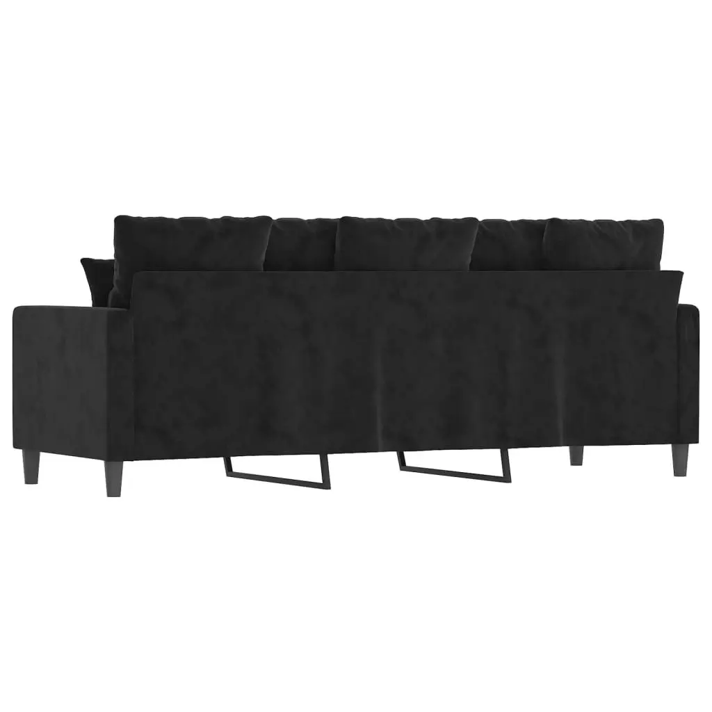 3-Seater Sofa Black 180 cm Velvet 359318