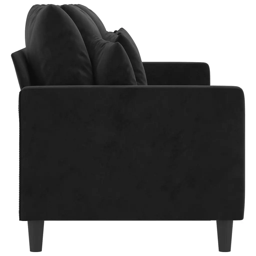 3-Seater Sofa Black 180 cm Velvet 359318