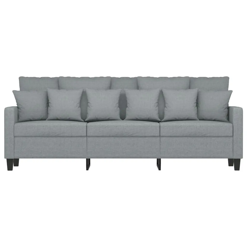 3-Seater Sofa Light Grey 180 cm Fabric 359275