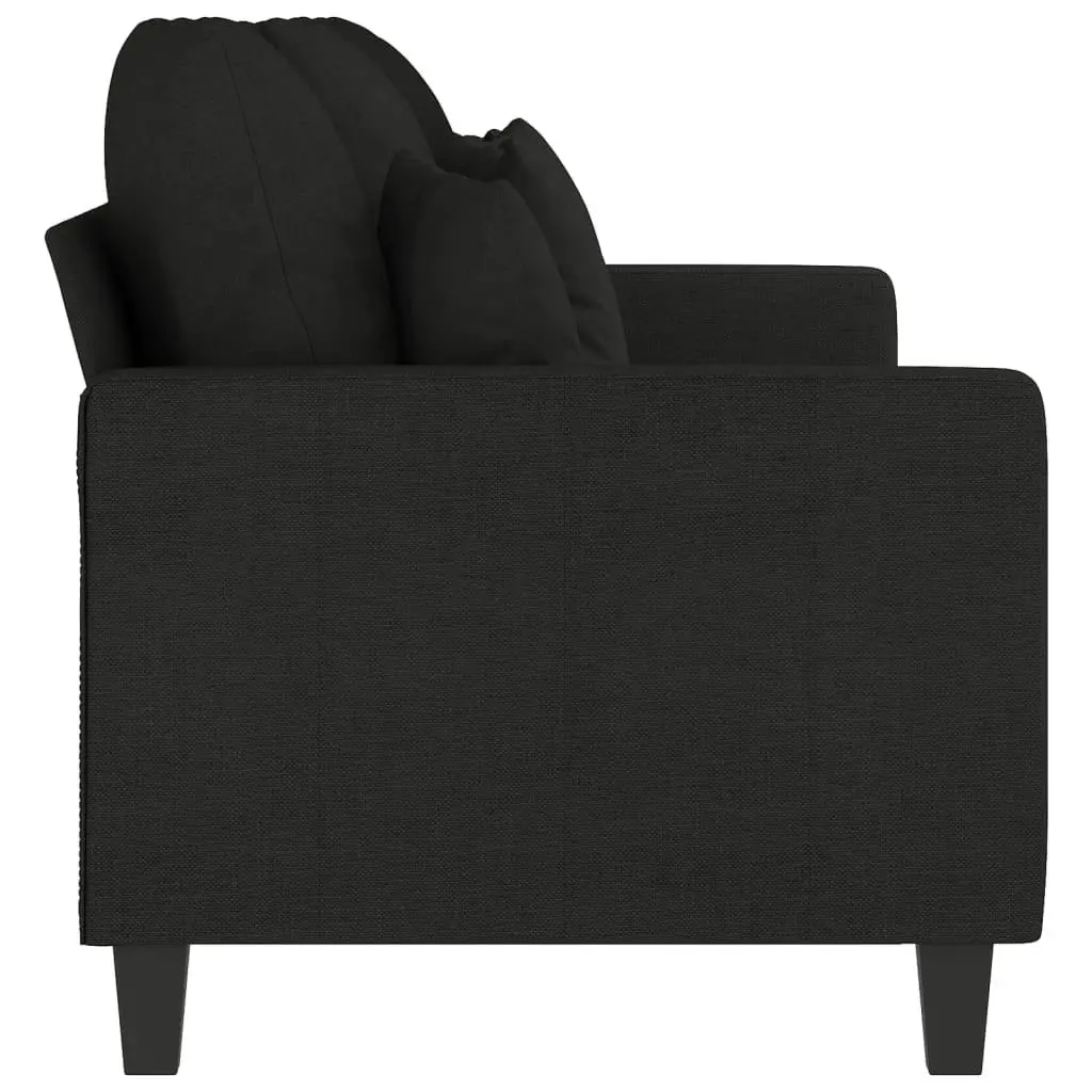 3-Seater Sofa Black 180 cm Fabric 359279