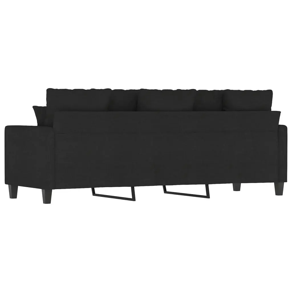 3-Seater Sofa Black 180 cm Fabric 359279