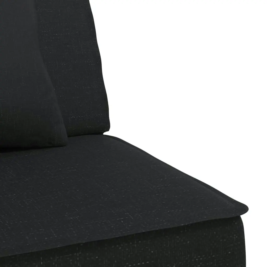 L-shaped Sofa Bed Black 255x140x70 cm Fabric 3157249