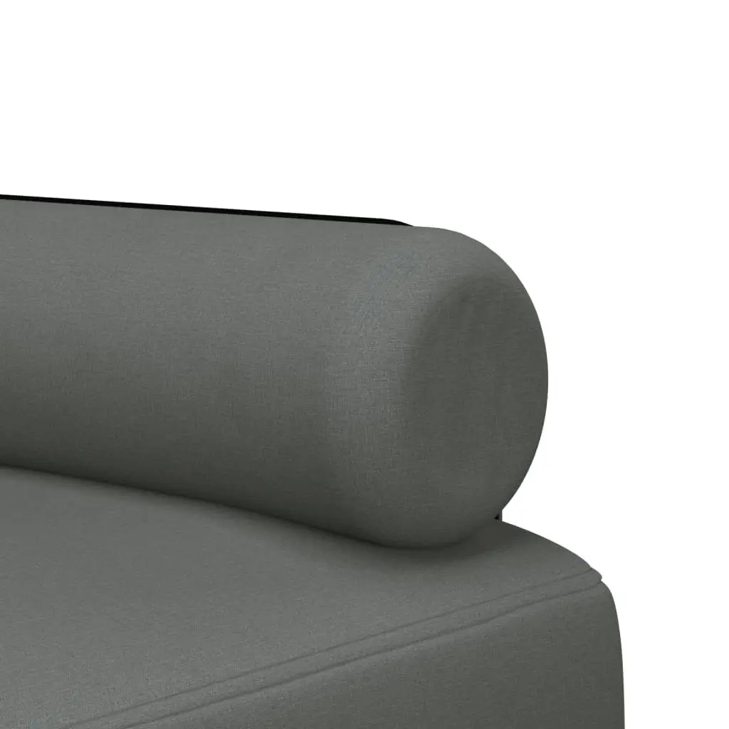 L-shaped Sofa Bed Dark Grey 260x140x70 cm Fabric 3157270