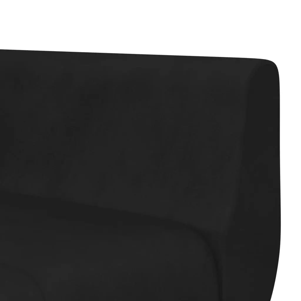 L-shaped Sofa Bed Black 275x140x70 cm Velvet 3157209