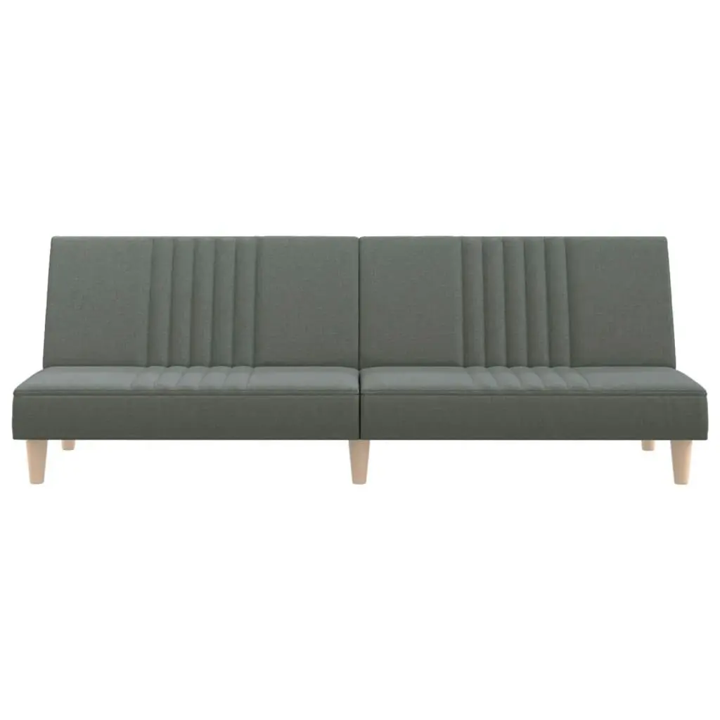 Sofa Bed Dark Grey Fabric 351882