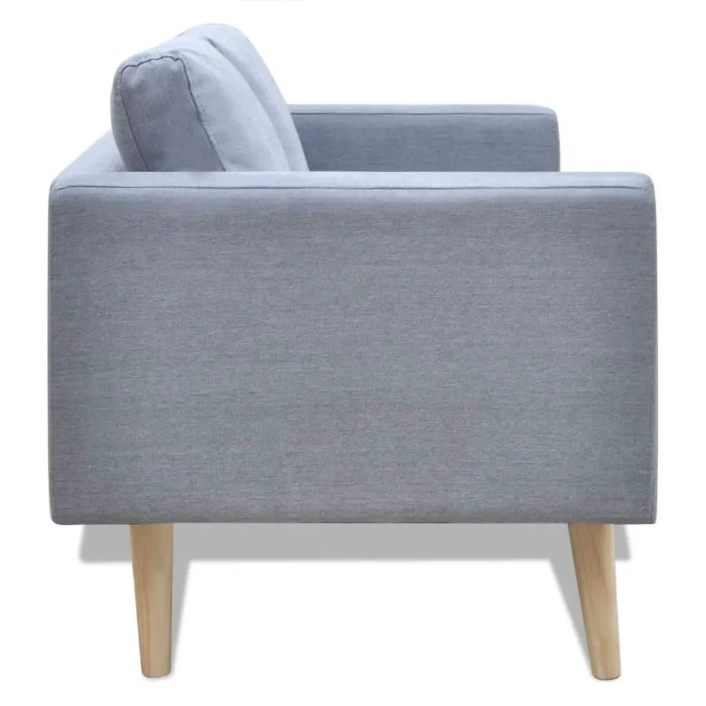 Sofa 2-Seater Fabric Light Grey 242218