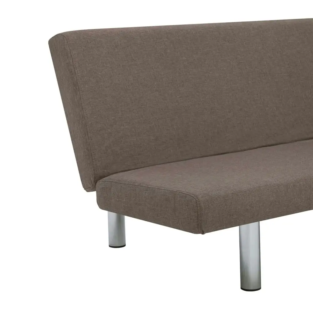 Sofa Bed Taupe Polyester 282201