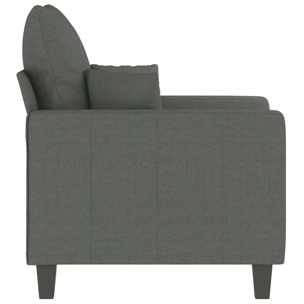 Sofa Chair Dark Grey 60 cm Fabric 359252