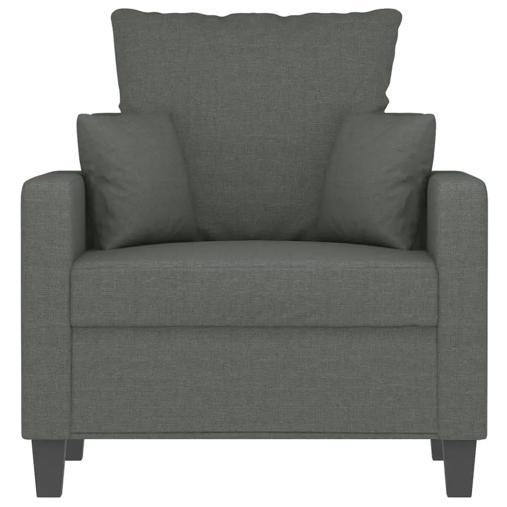 Sofa Chair Dark Grey 60 cm Fabric 359252