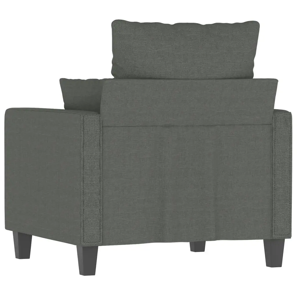 Sofa Chair Dark Grey 60 cm Fabric 359252