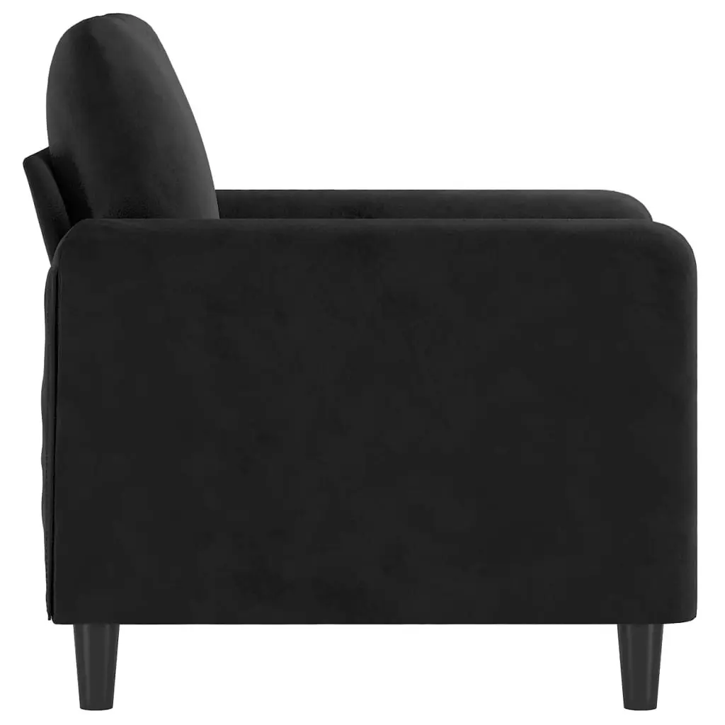 Sofa Chair Black 60 cm Velvet 359427