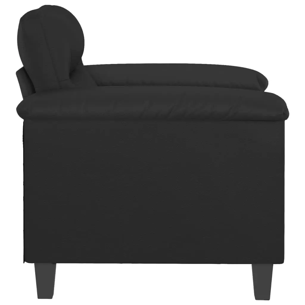 Sofa Chair Black 60 cm Faux Leather 359573