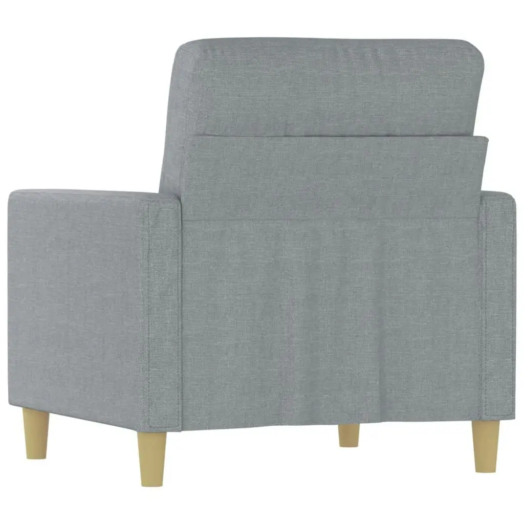 Sofa Chair Light Grey 60 cm Fabric 359219