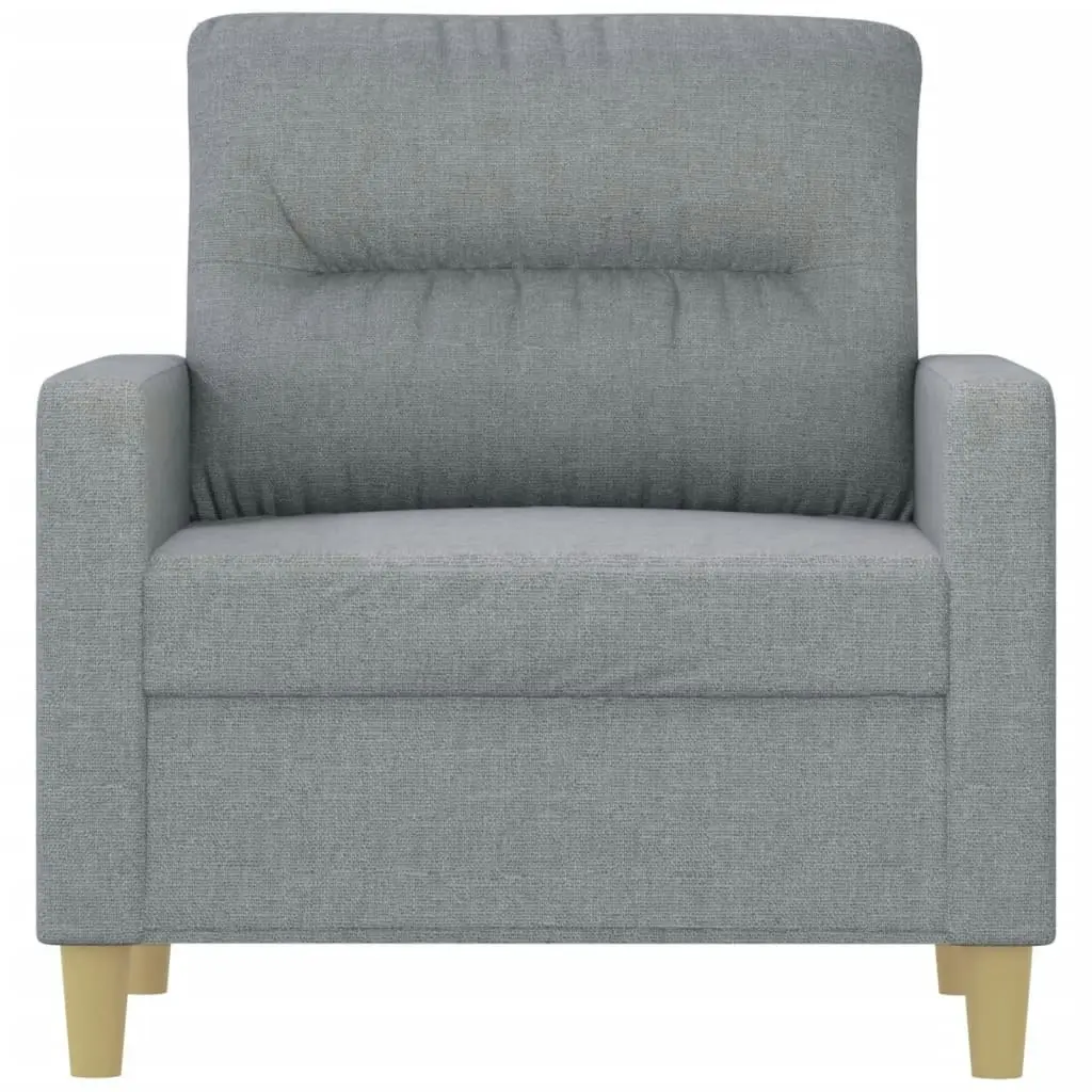 Sofa Chair Light Grey 60 cm Fabric 359219