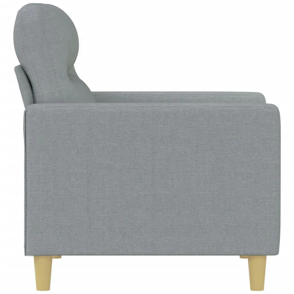 Sofa Chair Light Grey 60 cm Fabric 359219