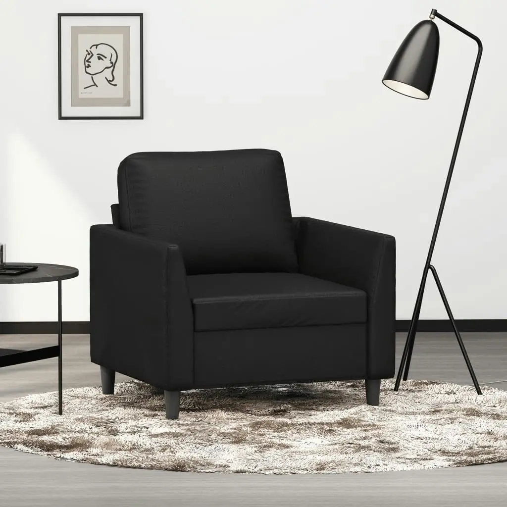 Sofa Chair Black 60 cm Faux Leather 359323