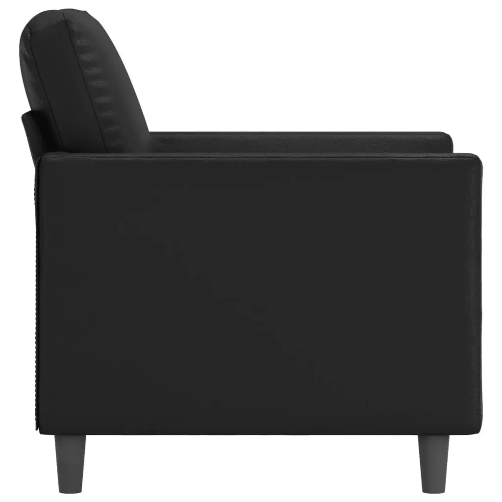 Sofa Chair Black 60 cm Faux Leather 359323