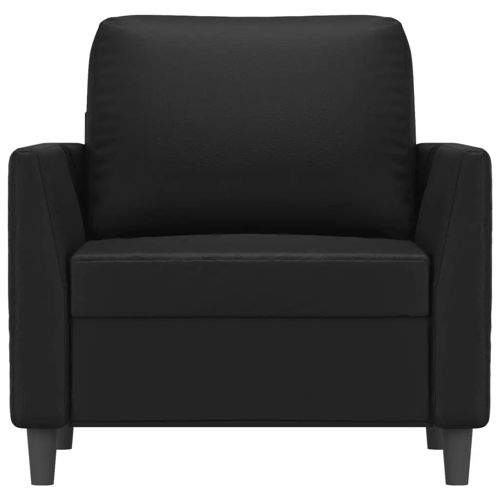 Sofa Chair Black 60 cm Faux Leather 359323