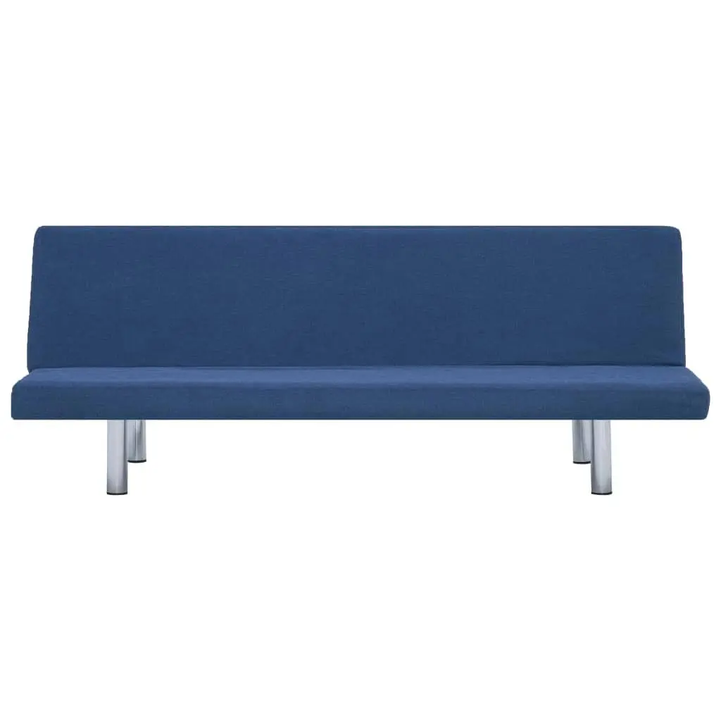 Sofa Bed Blue Polyester 282196