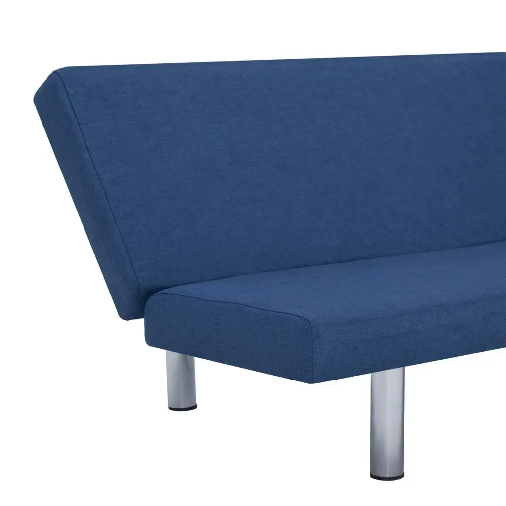 Sofa Bed Blue Polyester 282196