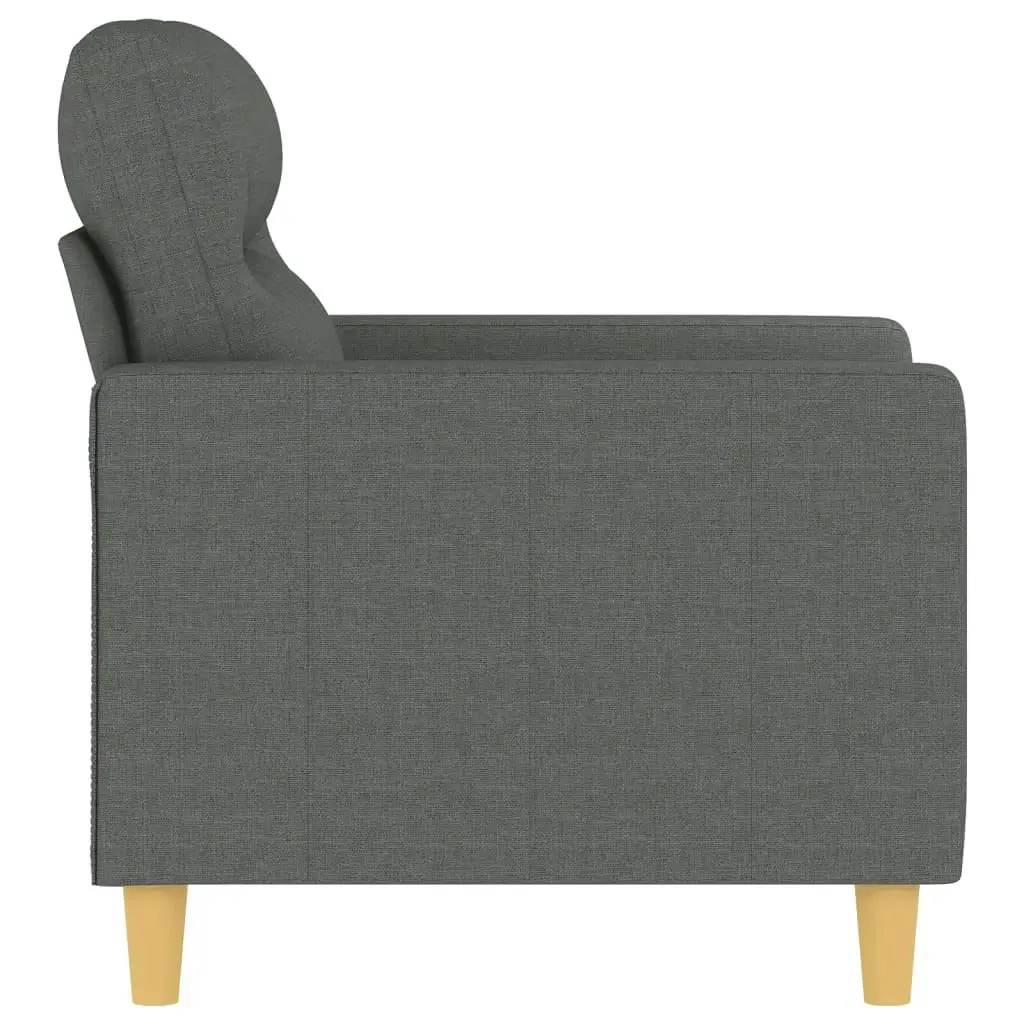 Sofa Chair Dark Grey 60 cm Fabric 359220