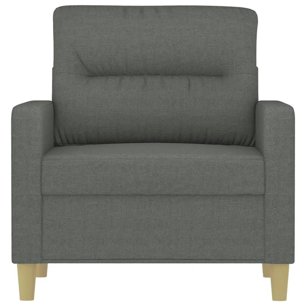 Sofa Chair Dark Grey 60 cm Fabric 359220