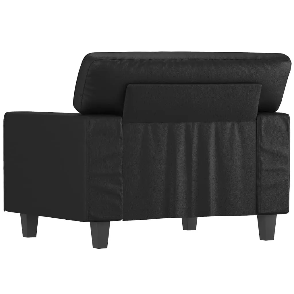 Sofa Chair Black 60 cm Faux Leather 359407