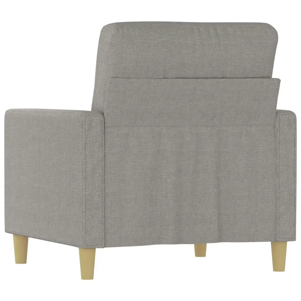 Sofa Chair Light Grey 60 cm Fabric 348775