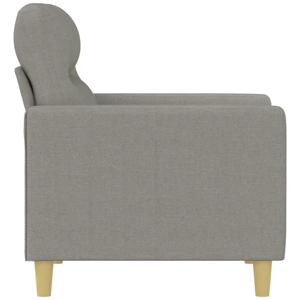 Sofa Chair Light Grey 60 cm Fabric 348775