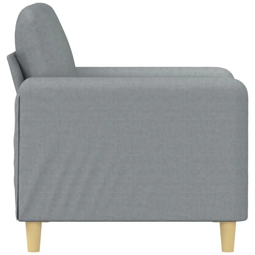 Sofa Chair Light Grey 60 cm Fabric 359462