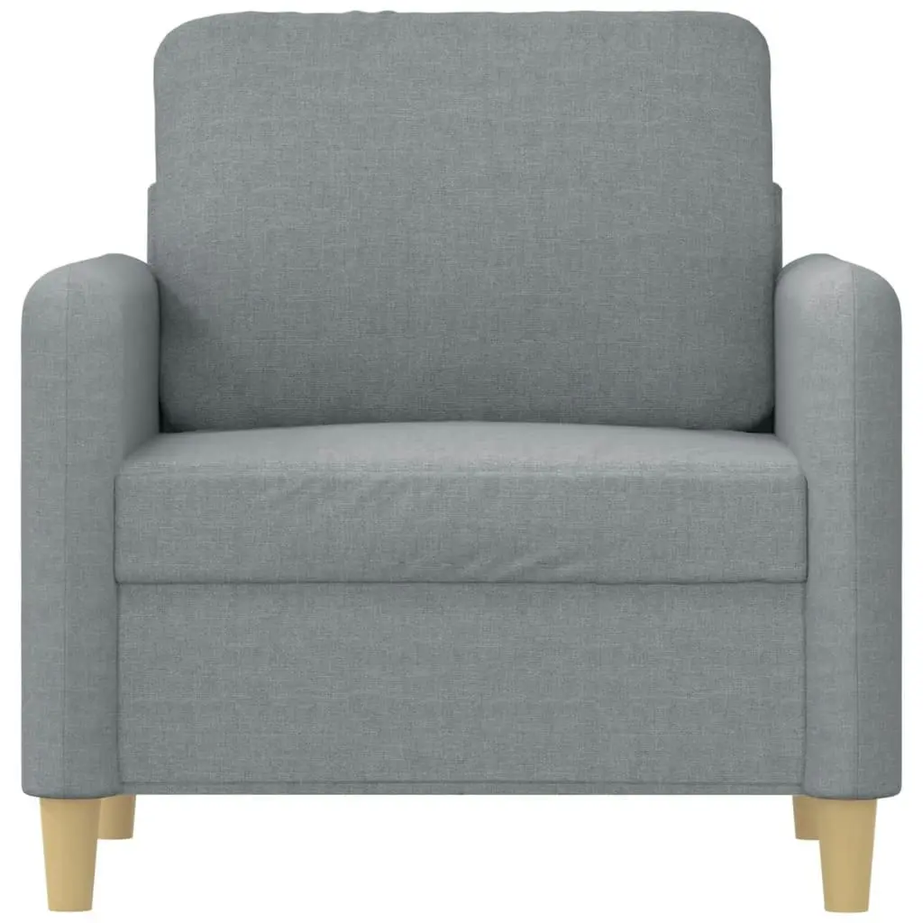 Sofa Chair Light Grey 60 cm Fabric 359462