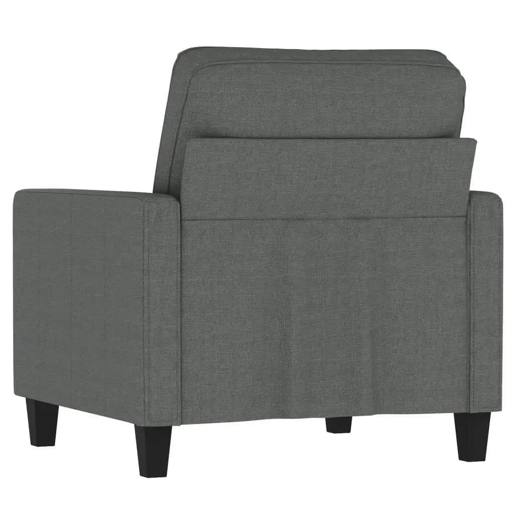 Sofa Chair Dark Grey 60 cm Fabric 359148