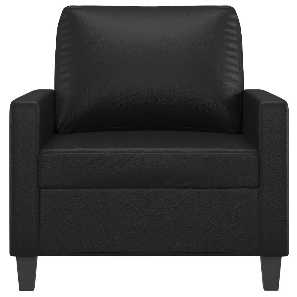 Sofa Chair Black 60 cm Faux Leather 359127