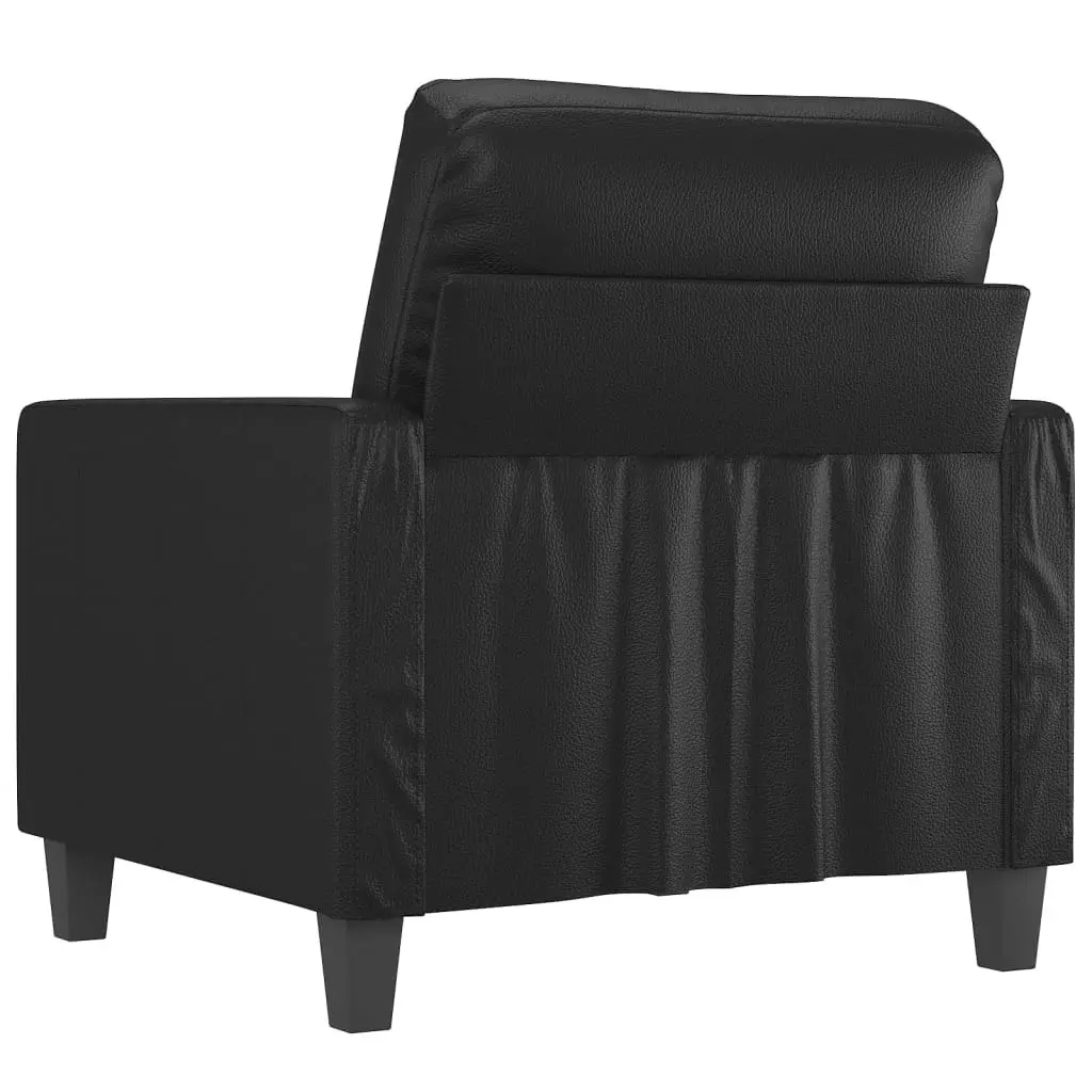 Sofa Chair Black 60 cm Faux Leather 359127