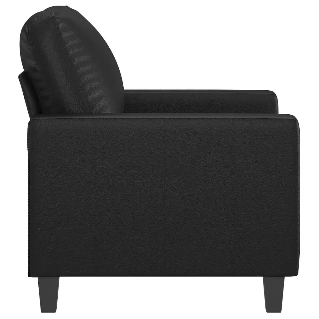 Sofa Chair Black 60 cm Faux Leather 359127