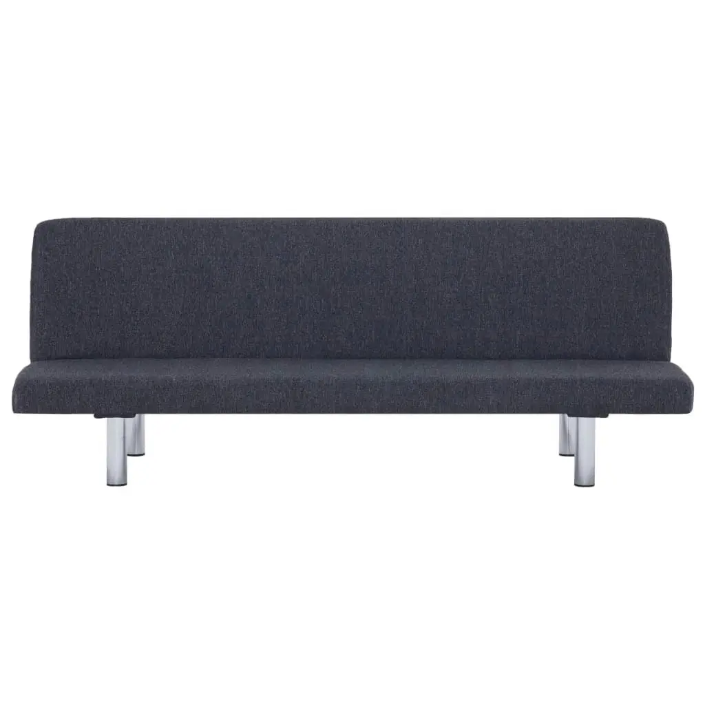 Sofa Bed Dark Grey Polyester 282193