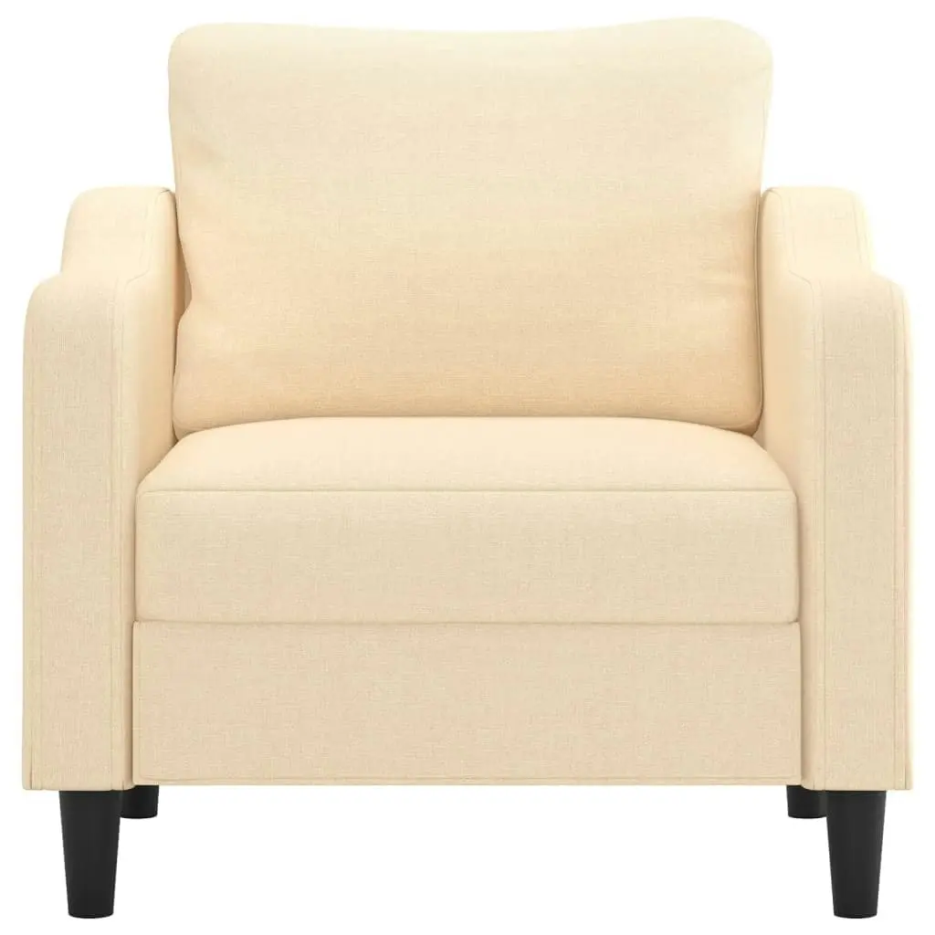 Sofa Chair Cream 60 cm Fabric 348931