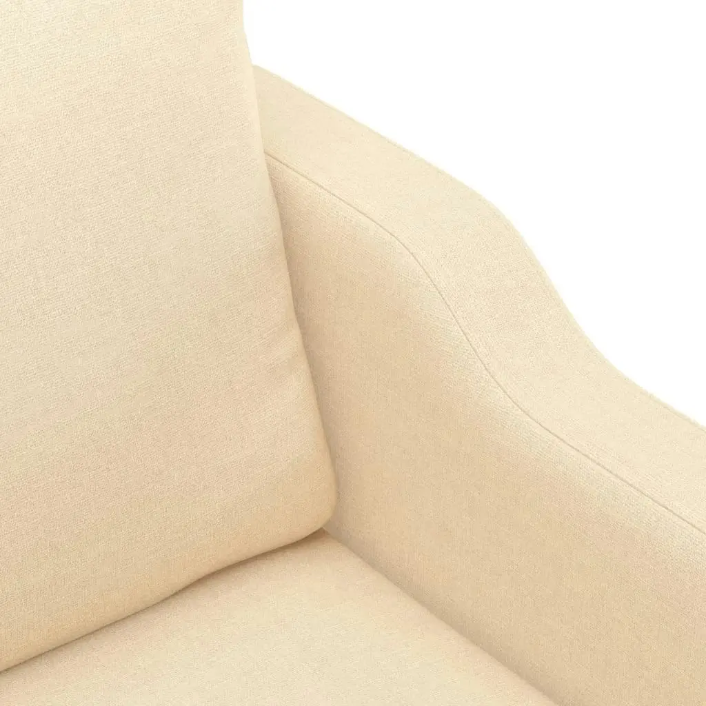 Sofa Chair Cream 60 cm Fabric 348931